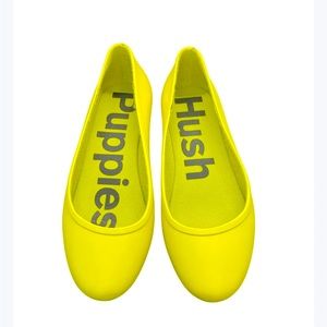 Hush Puppies ‘Brite Pops’ neon yellow flats